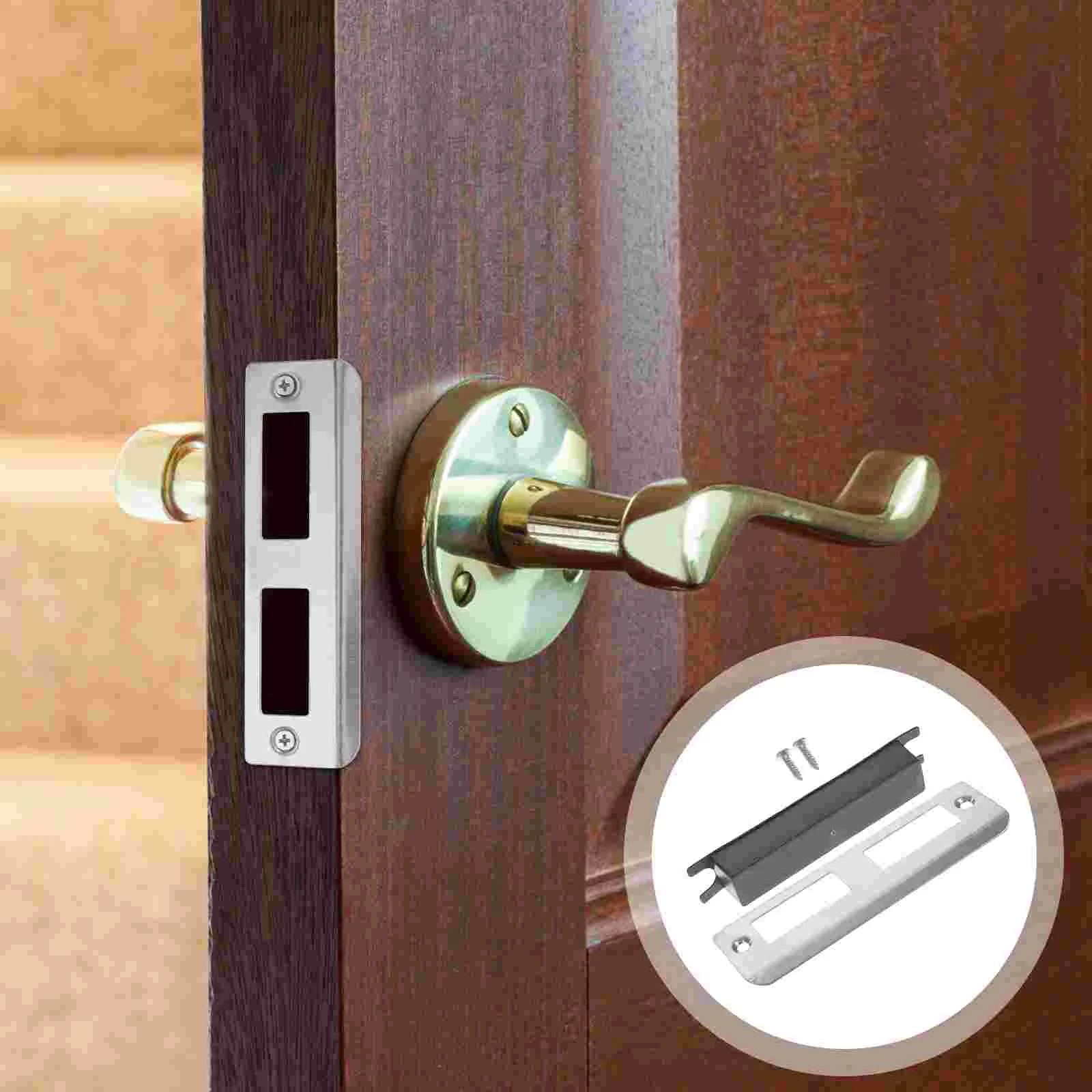 

4 набора, профессиональная усиленная прочная дверная пластина, металлическая дверная пластина, дверная пластина, крышка для отверстий в две...