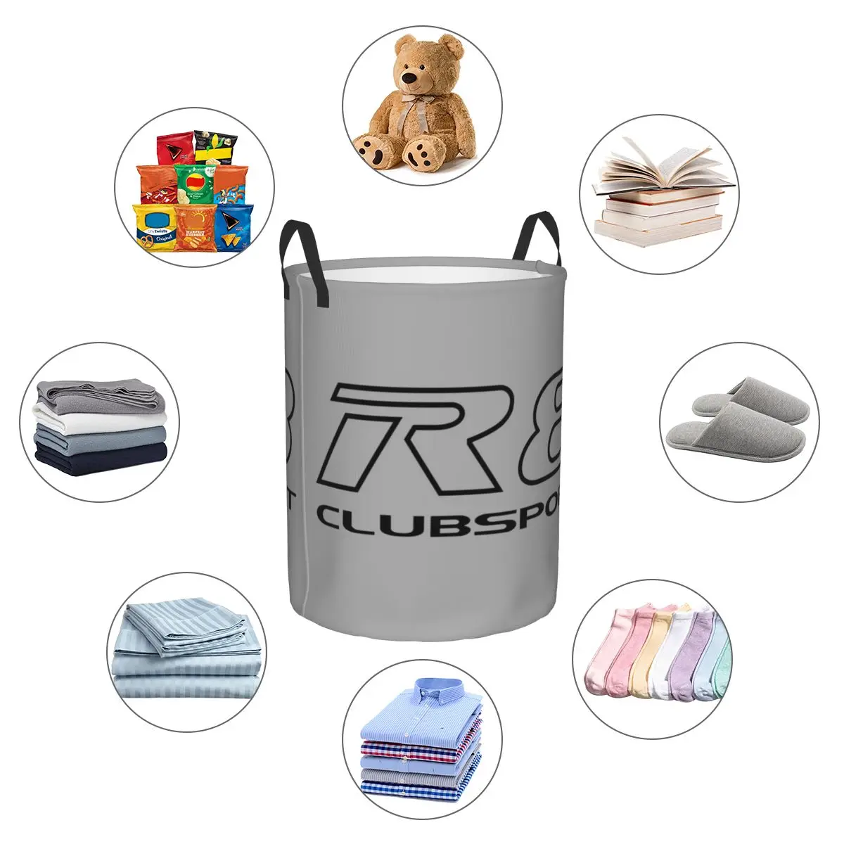 Круглая корзина для хранения R8 Clubsport водонепроницаемая одежды