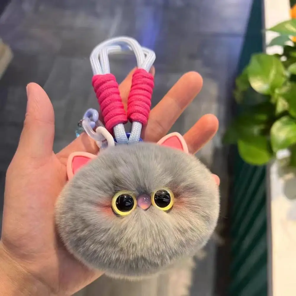 Брелок для ключей из искусственного кроличьего меха подвесной пушистый плюшевый