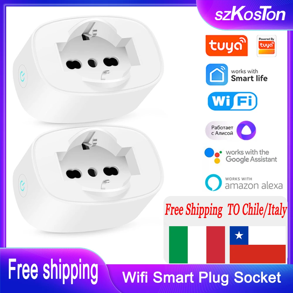 

Смарт-розетка с Wi-Fi, 16 А, таймером и управлением через приложение