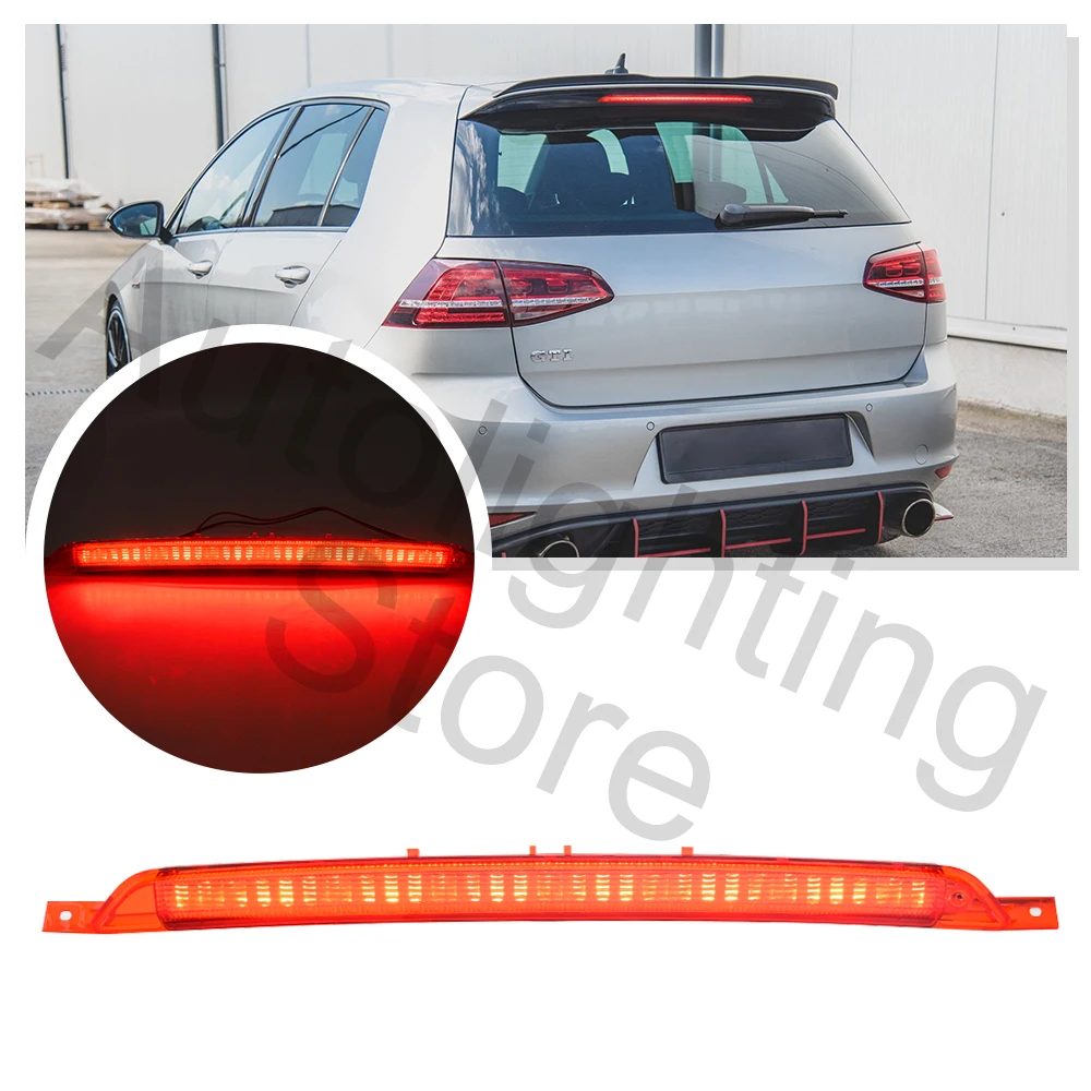 

1P LED High Mount 3rd Brake Light Rear Stop Lamp For VW Golf VII GTE GTD GTI R e-Golf T-Roc Touareg Tail Warning Parking Lamp