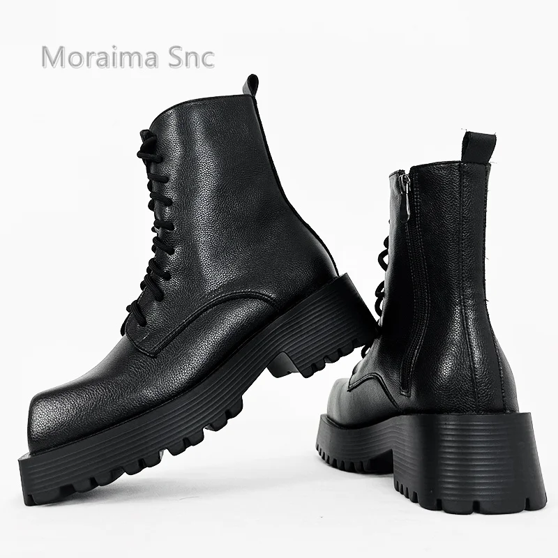 Ботильоны в британском стиле с квадратным носком мужские ботинки челси на