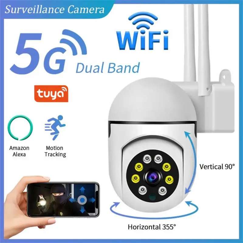 

IP-камера наружная беспроводная Tuya, 1080P, 2 МП, Wifi, 4-кратный зум
