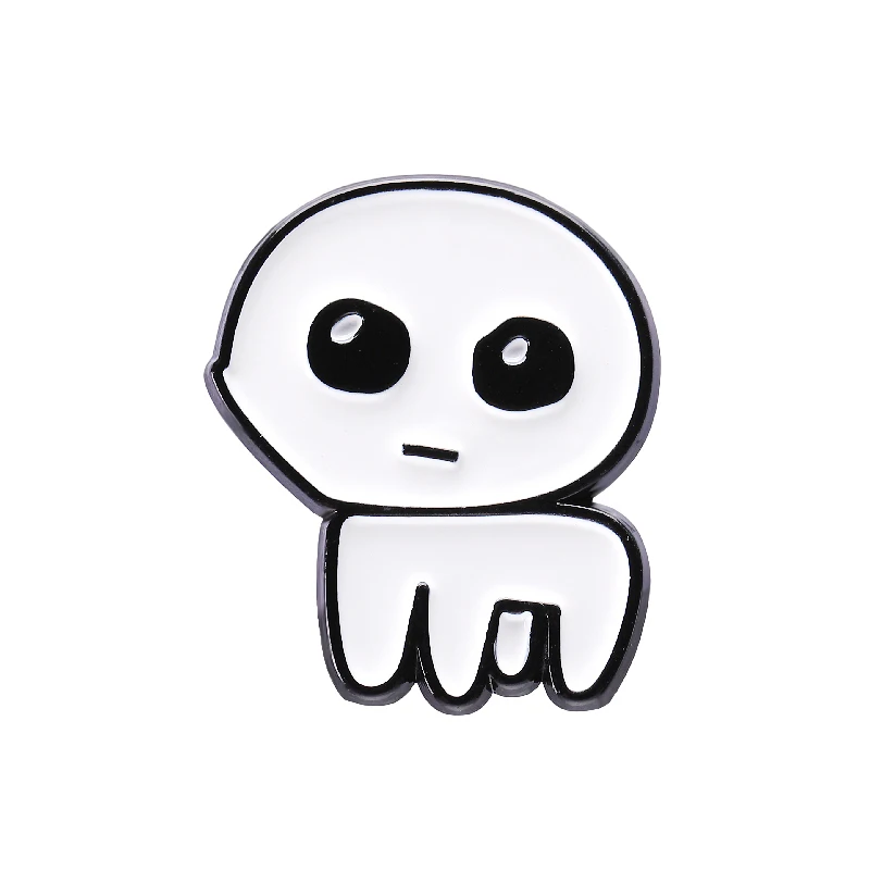 

TBH Autism Enamel Pins Mental Hygiene Cute Ghost Brooch Lapel Badges Jewelry Gift for Friends