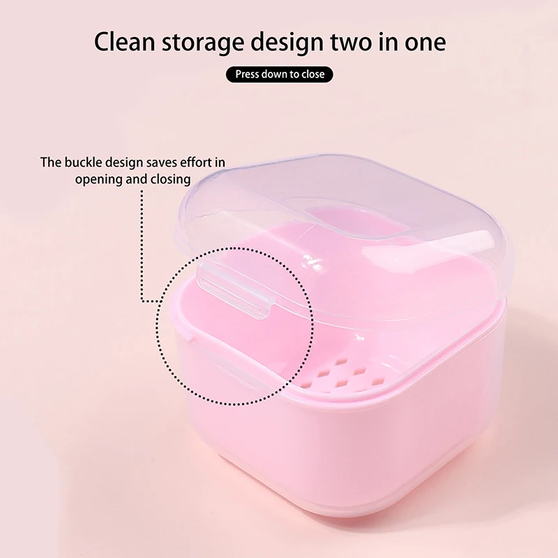 Квадратная головка для полировки ногтей коробка стерилизации чаша чистки