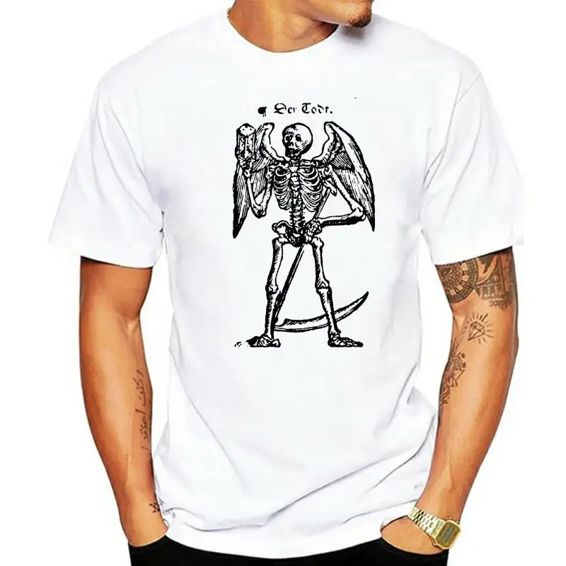 

Гриб-скелет «Death»-1581 рисунок Huldreich Fr Мужская футболка с коротким рукавом