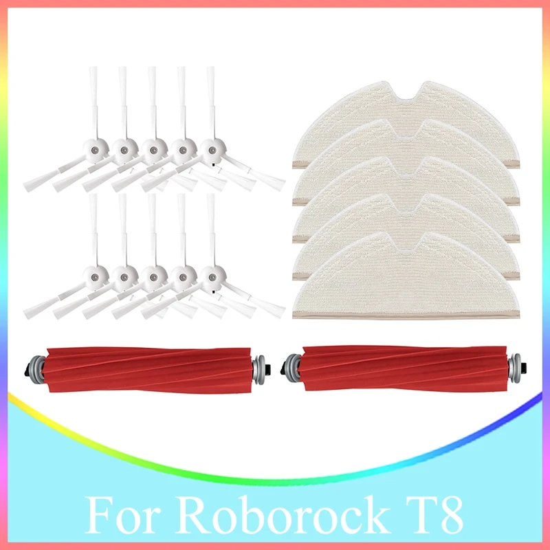 

Main Side Brush Mop Cloth For Roborock T8 Robot Vacuum Cleaner Replacement Parts Accessories