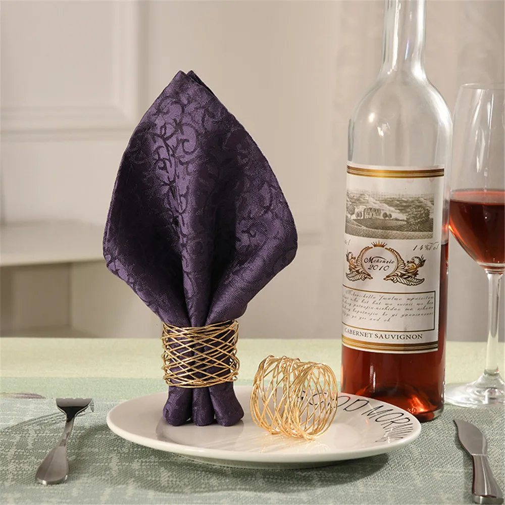 10 шт. кольцо для салфеток из проволочной сетки |