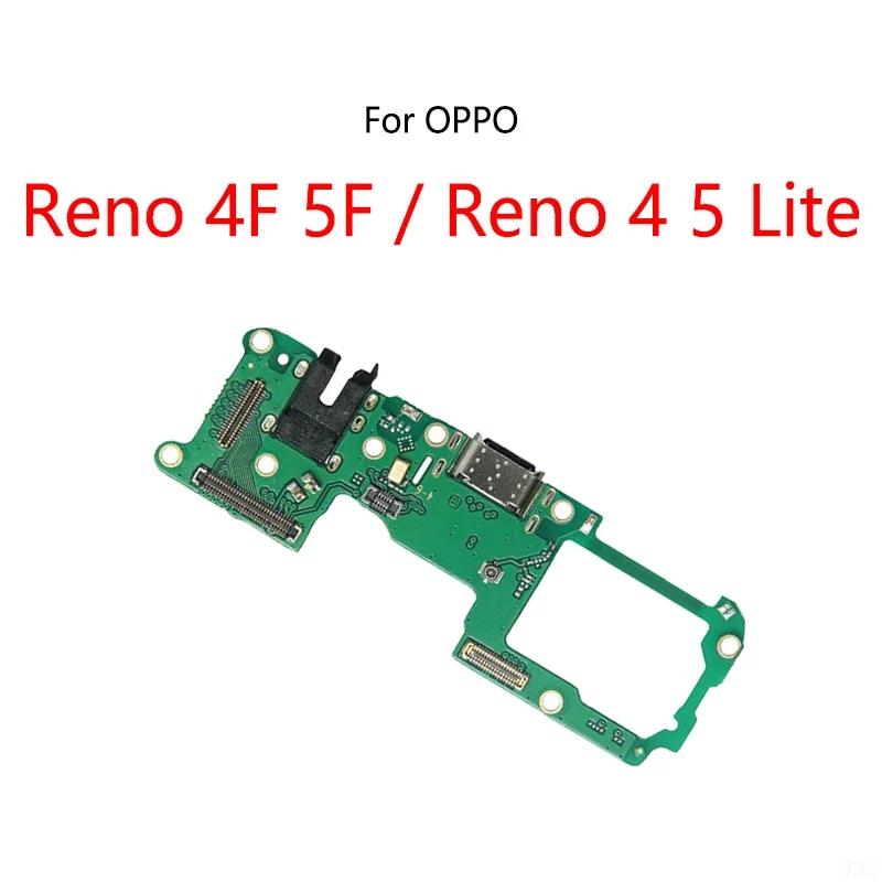 USB-порт для зарядки док-станции, разъем, гибкий кабель для OPPO Reno 4F 5F 4 5 Lite, модуль зарядной платы (art.: 3920cd002bc20) - 3920cd002bc20