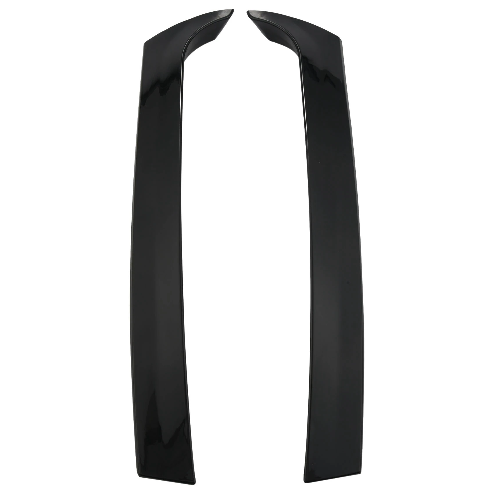 

2Pcs Gloss Black Rear Side Wing Roof Spoiler Cover Stickers Trim For Touareg 2011-2017 Car Accessories