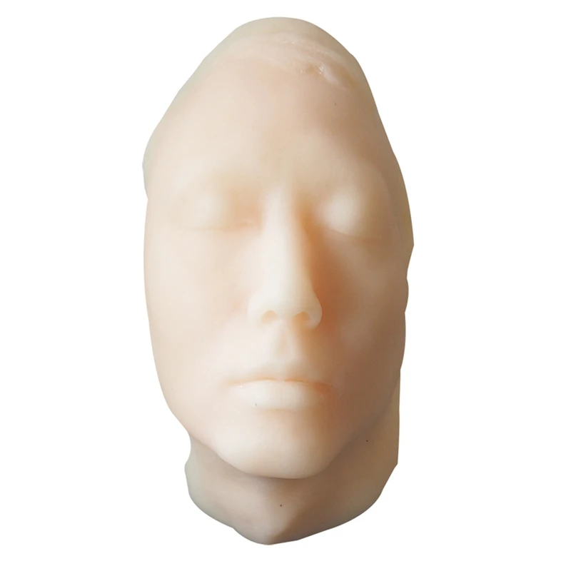 Injection Training Silicone Mannequin Face Model Head Model For Teaching, Practice Training To Esthetician Student