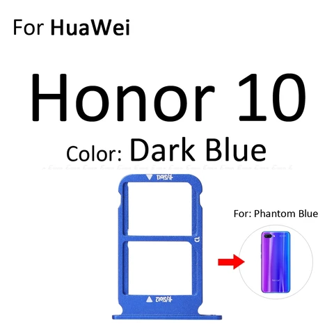 Гнездо для SIM-карты, слот для чтения лотка для HuaWei Honor View 10 Lite 10i BKL-AL00 AL20 TL00, адаптер Micro SD, контейнерный разъем