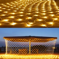 1 5x1 5m 2x2m 3x2m outdoor garden decorative lamp led fishnet light string christmas decoration for home bedroom curtain light