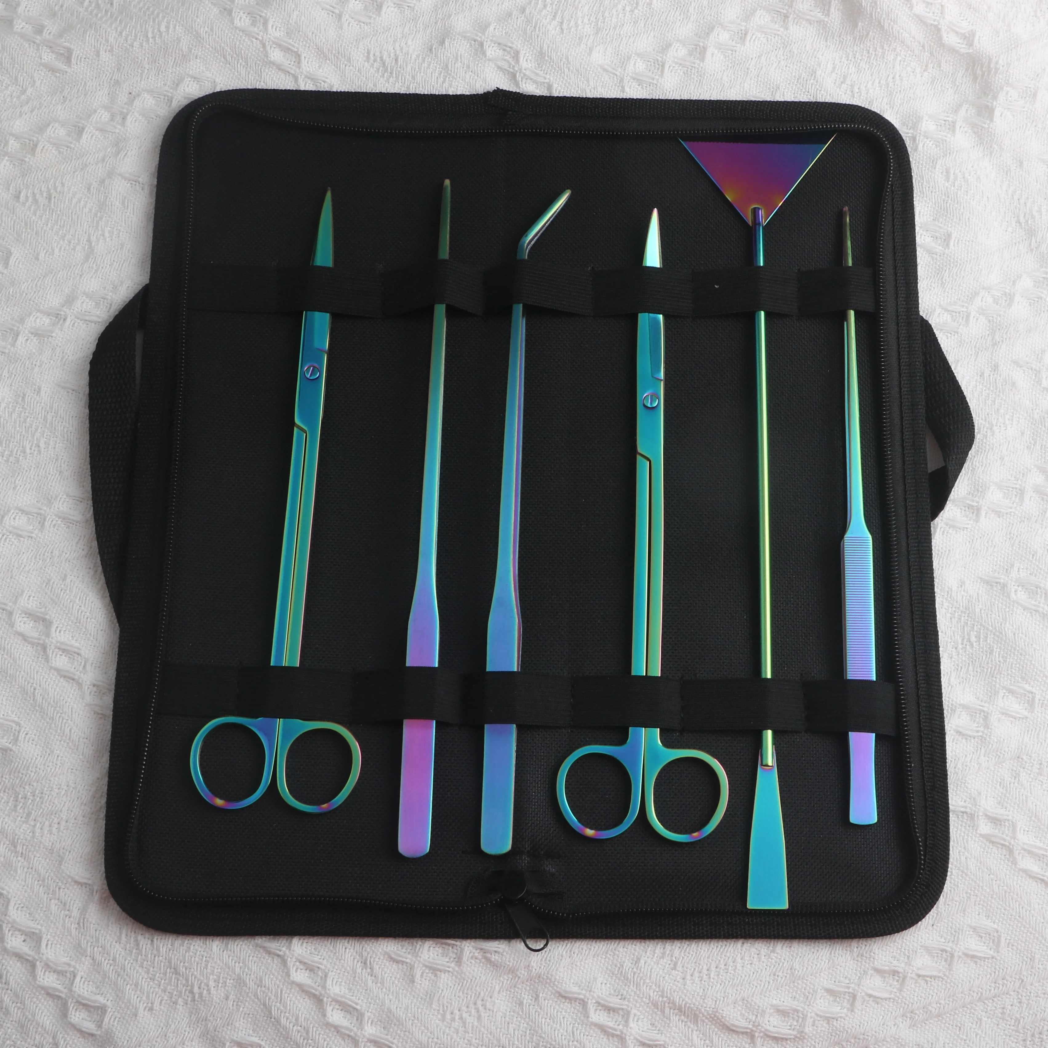 Quarium инструменты для ножниц Пинцет аквариума растений волнистые ножницы трава