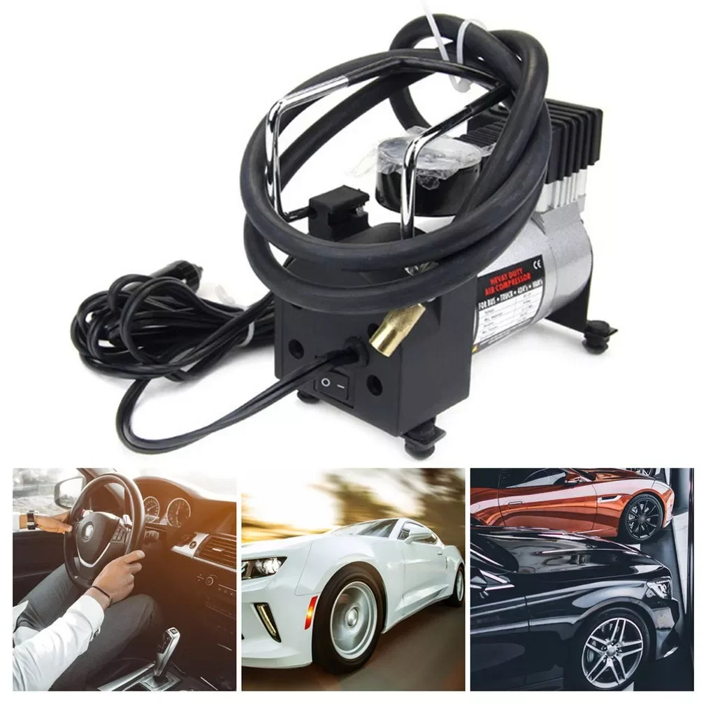 

Автомобильный насос для накачивания шин, портативный фотонасос для автомобильных шин, Электрический автомобильный воздушный компрессор 12 ...