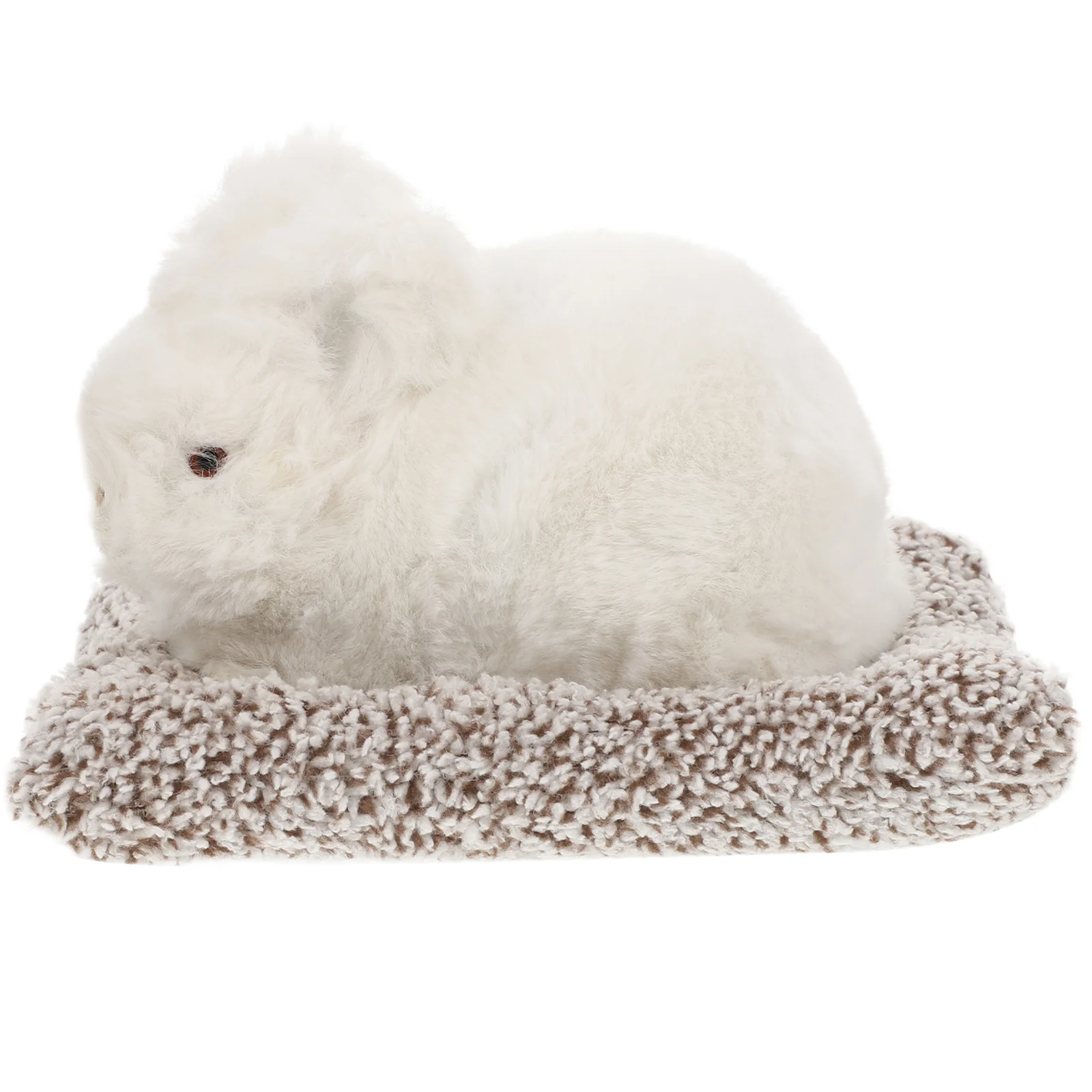 

Bunny Decor Car Ornament Bunny Statue Plush Bunny Decoration Household Adornment Plush Rabbit Ornament