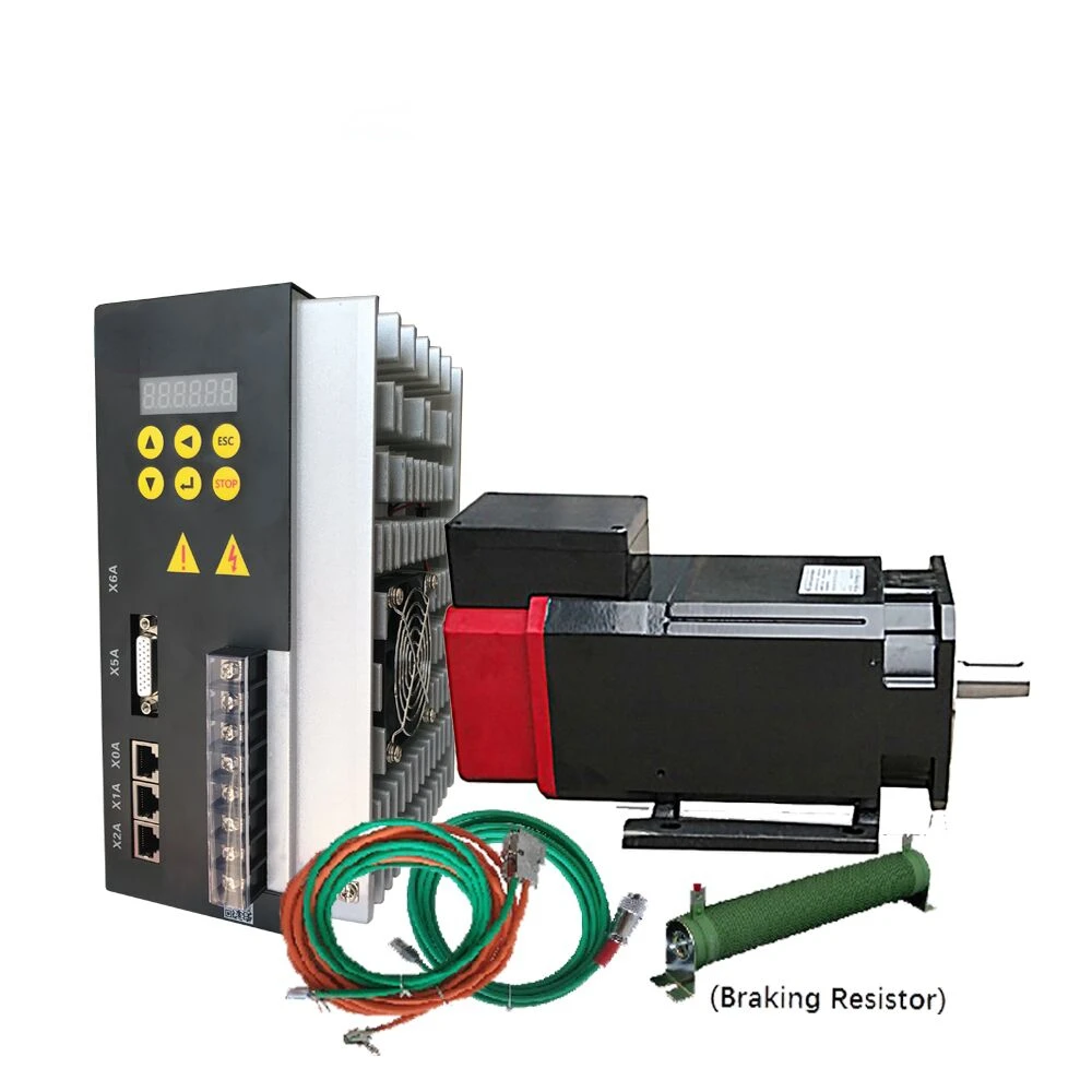 

high speed 5.5kw 35N.m 8000rpm AC servo motor asynchronous spindle motor