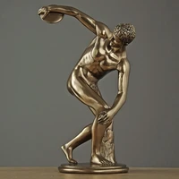 home decor light luxury office discus thrower ornaments resin copper creative desktop furnishings living room decoration