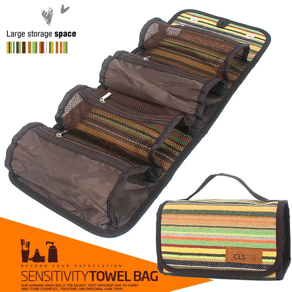 

Travel Cosmetic Bag Functional Hanging Pocket Makeup Case Necessaries Organizer Storage Pouch Toiletry Wash Bags Handbag Outdoor