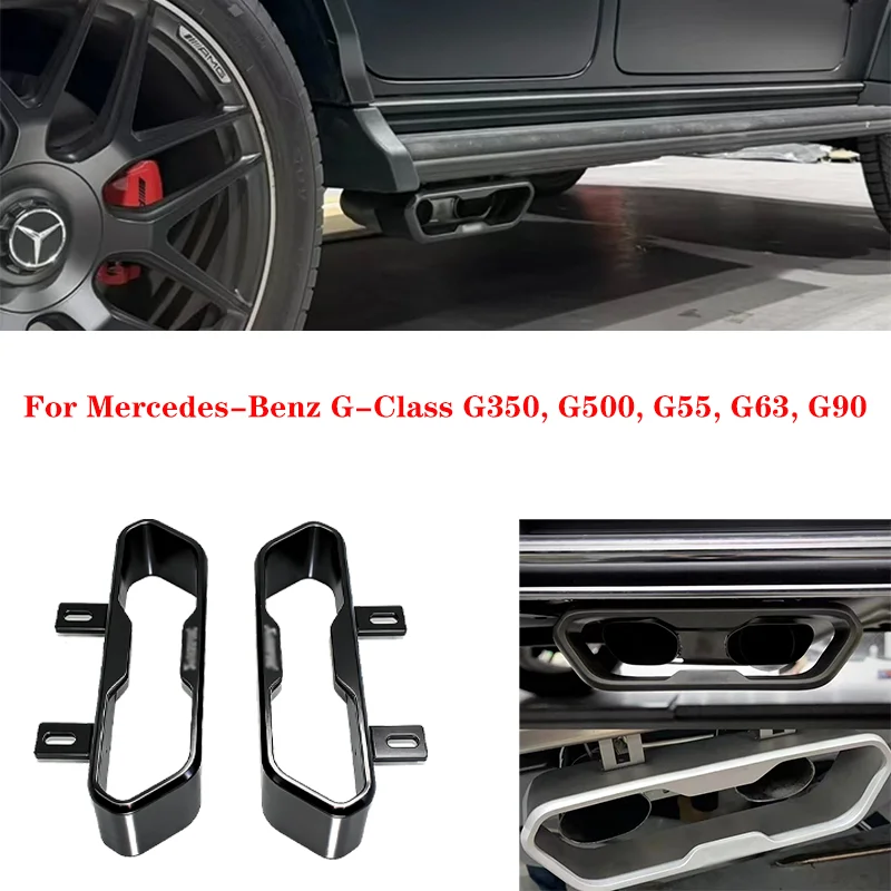 Фото Декоративная накладка на выхлопную трубу для Mercedes-Benz G-класса W462A W463A G55 G65 G350d G500 G550 G63 W464 №1