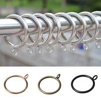 10pcs curtain metal hooks rings hanging rings black silver curtain rod hook rings home decoration curtain accessories