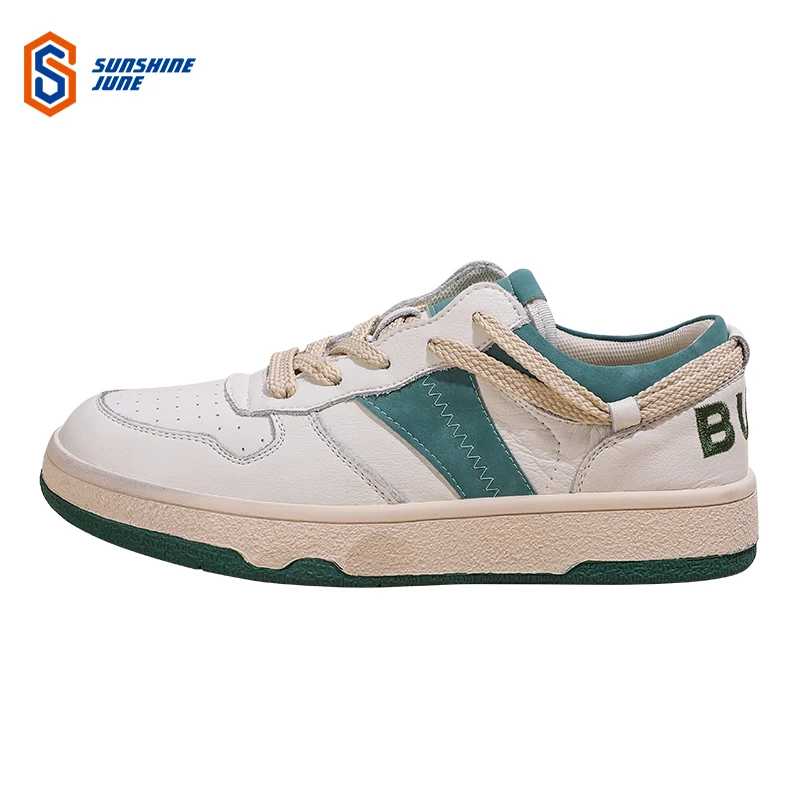 Women white shoes female spring/summer wild thick-soled sponge cake leather increased board shoes ins fashion girl sneaker shoes