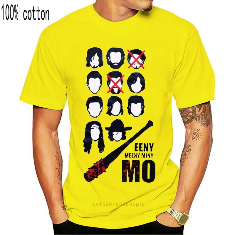 Забавная серо-вересковая футболка с изображением ходячих - Цена: 