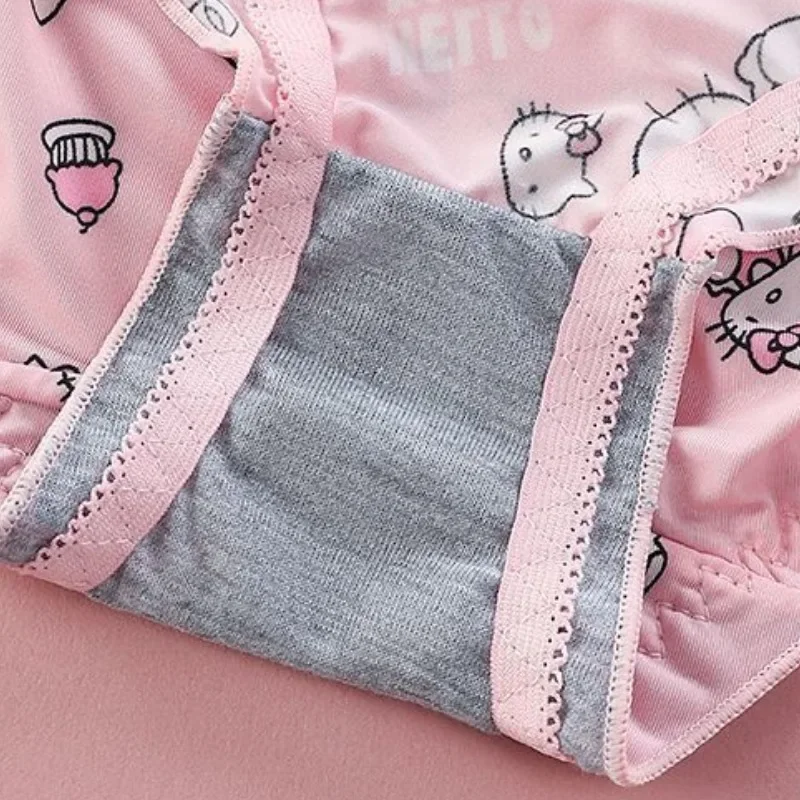 Sanrio Hello Kitty женский комплект нижнего белья с милым рисунком розового цвета уютные