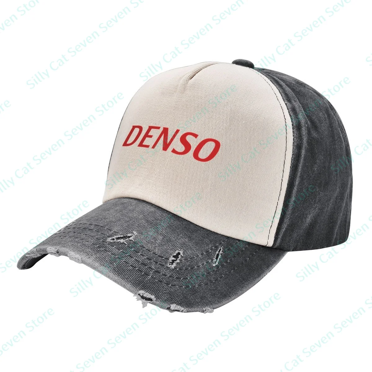

Fashion Densos cowboy Baseball Cap Men Women Vintage adjustable Mixed color stitching Baseball Cap Washed Dad Hat