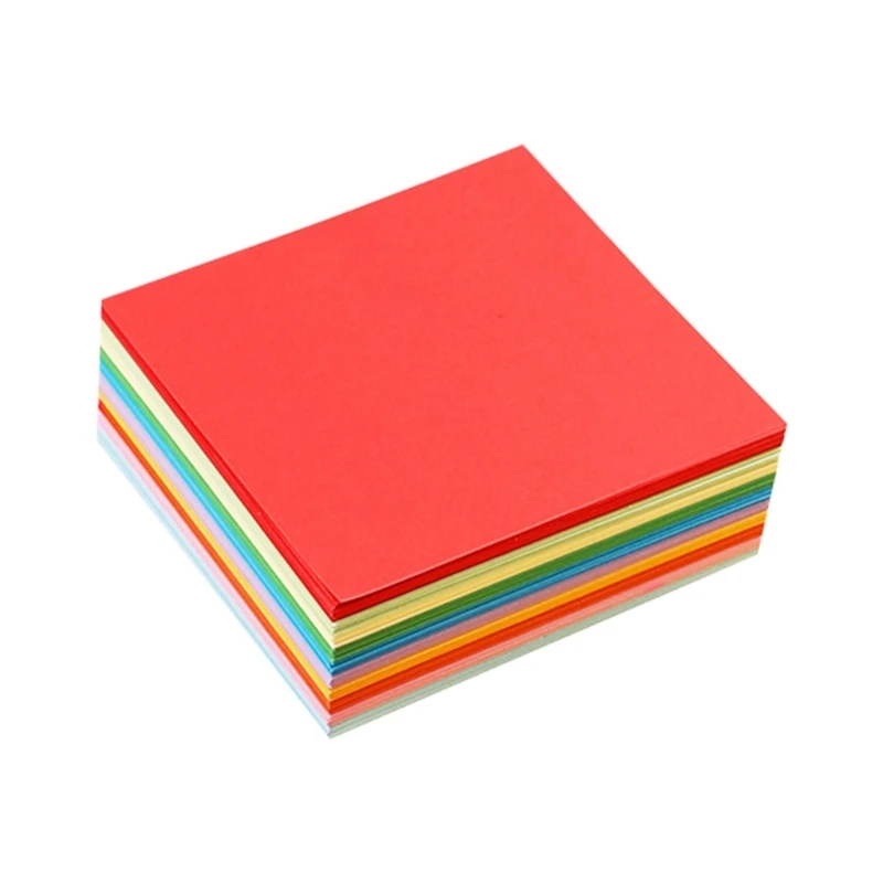 

100 Sheets 10 Colors Origami Paper Double Sided Square Origami Paper Colorful Folding Paper for Kids Adults and Beginner
