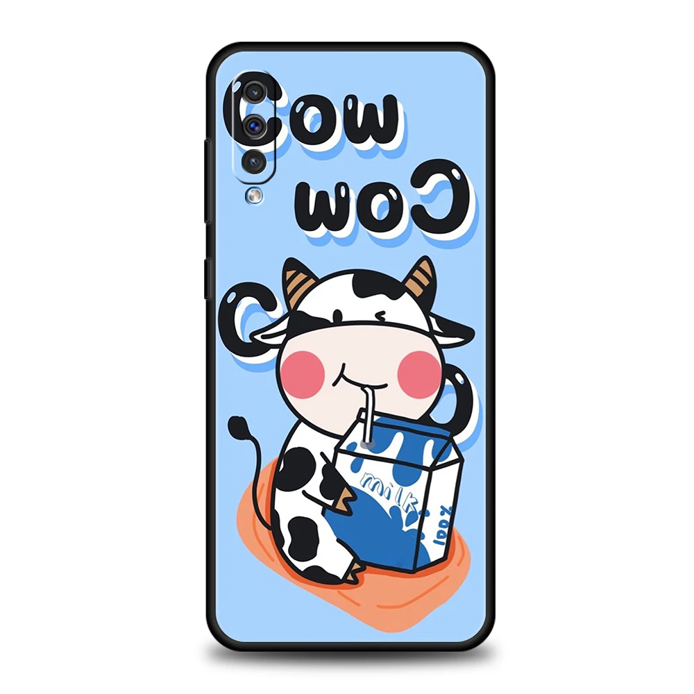 Милый чехол для телефона с молочной коровой Samsung Galaxy A24 A13 A53 A73 A33 A22 A12 5G A02 A03 A70 A50 A10