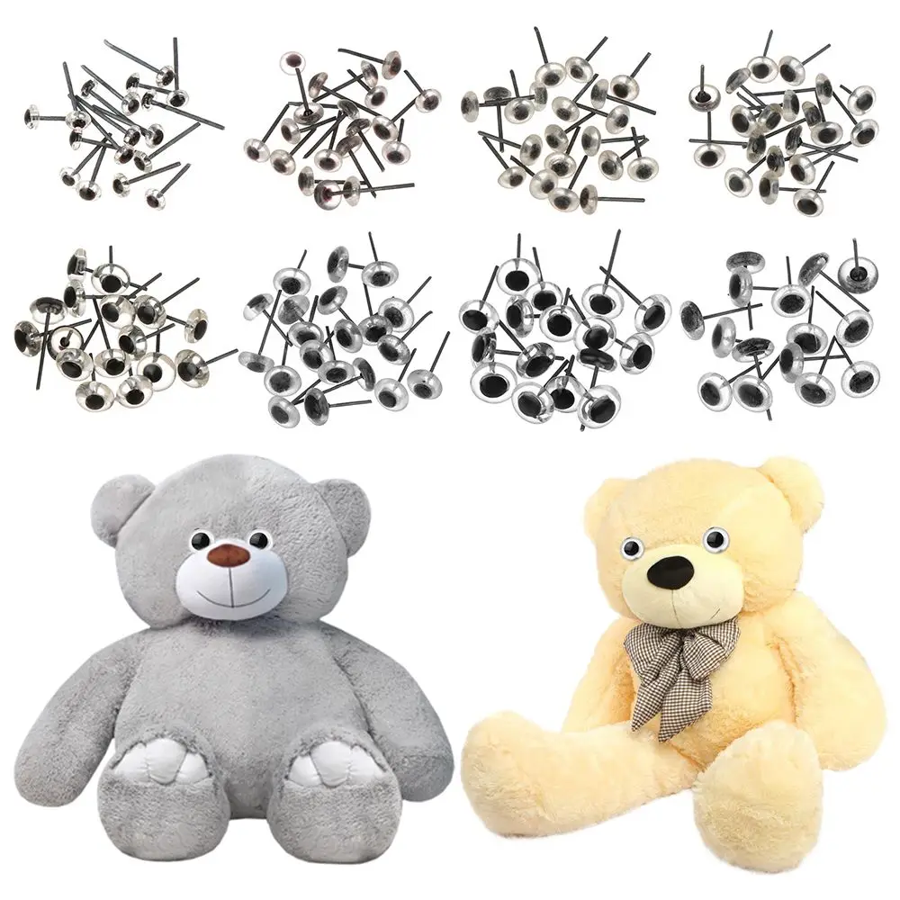 Стеклянные глаза для кукол 3/4/5/6/7/8/9/10 мм 20 шт