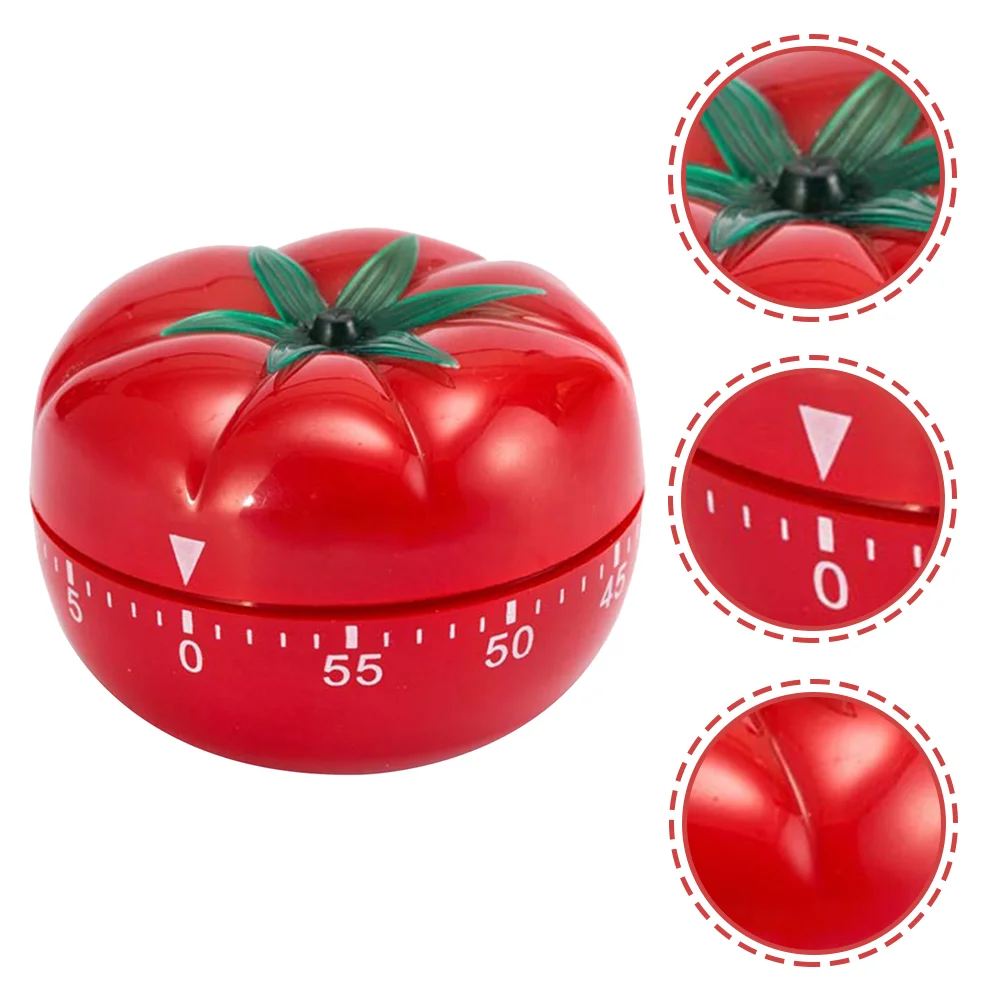 

Lovely Alarm Timer Kitchen Cooking Manager Tomato Shaped Mechanical Tool Supply Cartoon Fruit Baking Reminder
