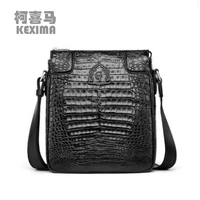 kexima gete imported crocodile leather mens bag single shoulder bag crossbody bagbusiness leather bag fashion leisure bag