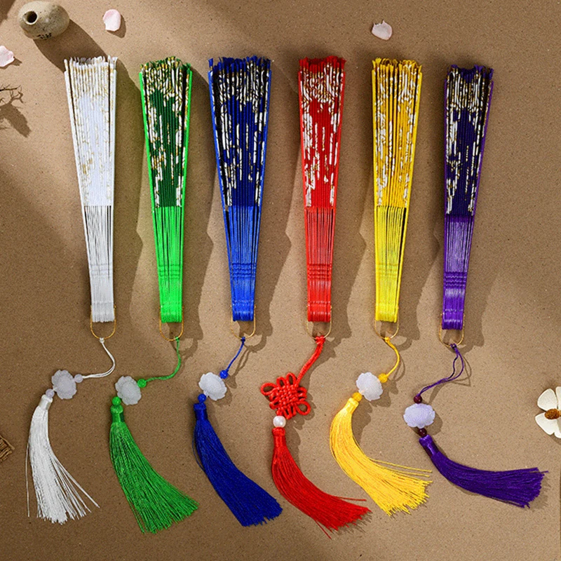 Винтажный складной зонт в китайском стиле золотого цвета с принтом бабочки для