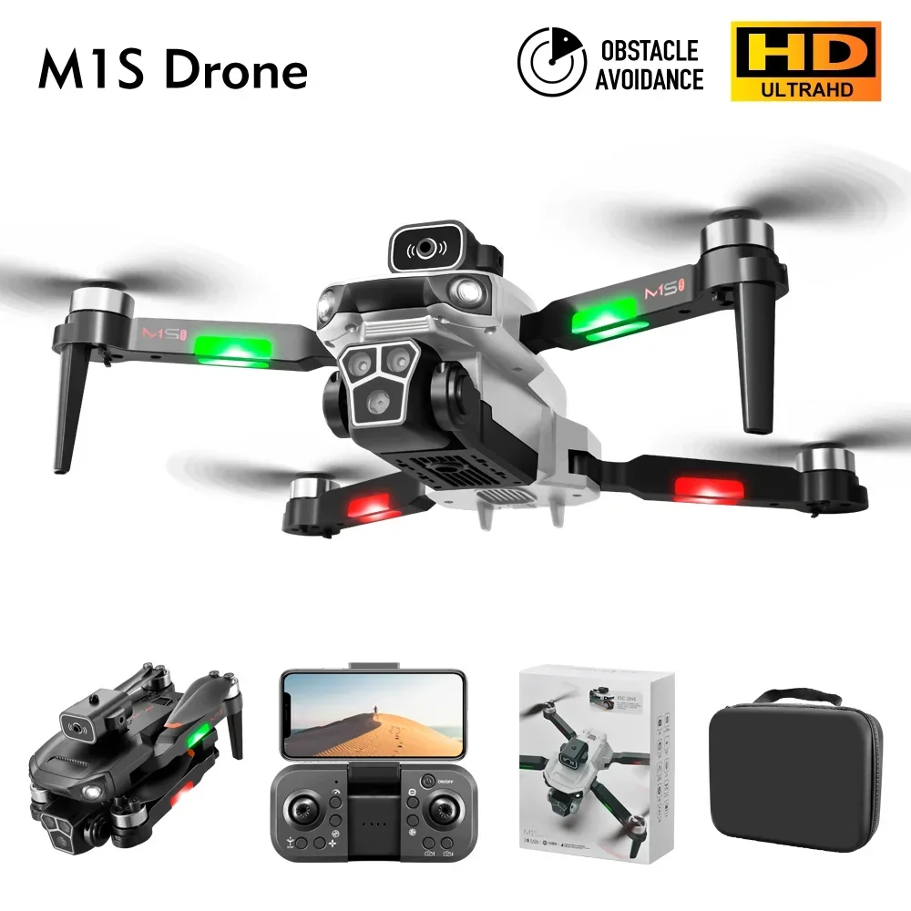 

Drones 4K HD Three Camera Gesture Photo Brushless Motor Optical Flow Positioning Obstacle Avoidance on All Sides Drone Toy Gifts