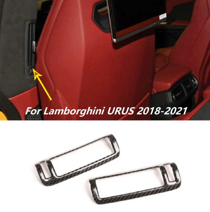 

Real Dry Carbon Fiber Car B Pillar Outlet Panel Cover Trim Auto Decoration Accessories Fit For Lamborghini URUS 2018-2021