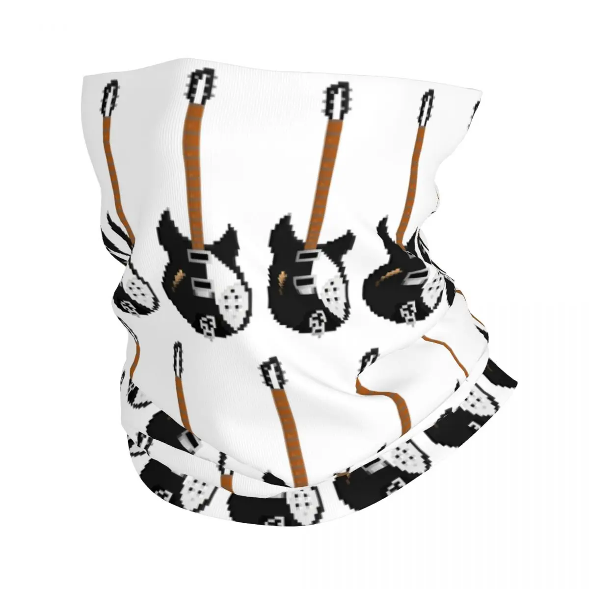 Rickenbacker 330 черная гитара бандана чехол на шею маска с принтом шарф универсальный