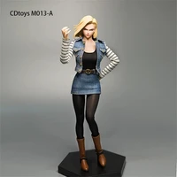 cdtoys m013 1%ef%bc%9a6 scale android 18 vest skirt set female soldier clothes for 12inch action figure female body dolls toy collection