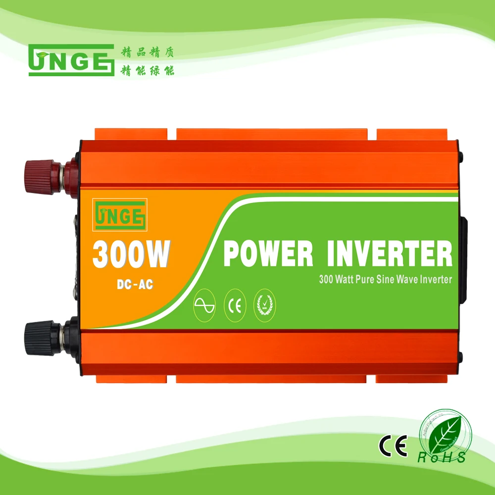 

JNGE High Frequency Pure Sine Wave Power 300W Car Inverter Dc 12v24v to 110v220V 50hz 60hz