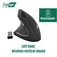 ergoage rechargable wireless ergonomic vertical mouse high sensitive left right hand 6d optical for desktop laptop pc gamer