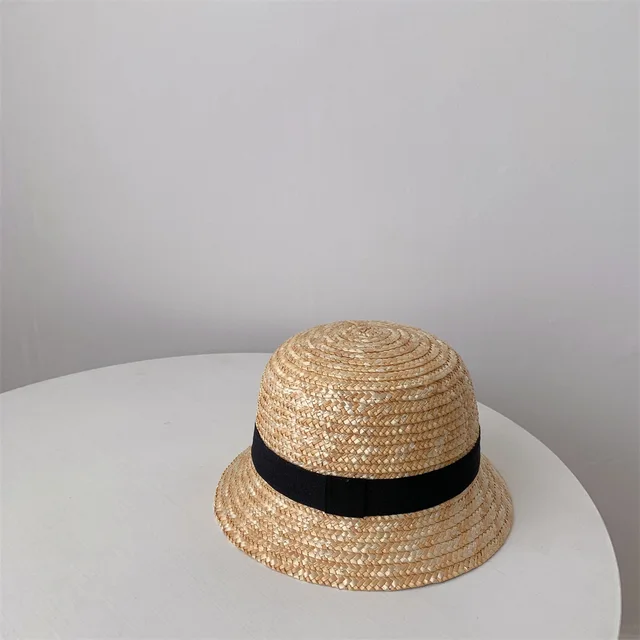 2022 Fashion Baby Straw Hat Newborn Panama Cap Summer Sun Hats Boys Girls Kids Cap Baby Bucket Hat Outdoor Beach Caps 1Pc 6