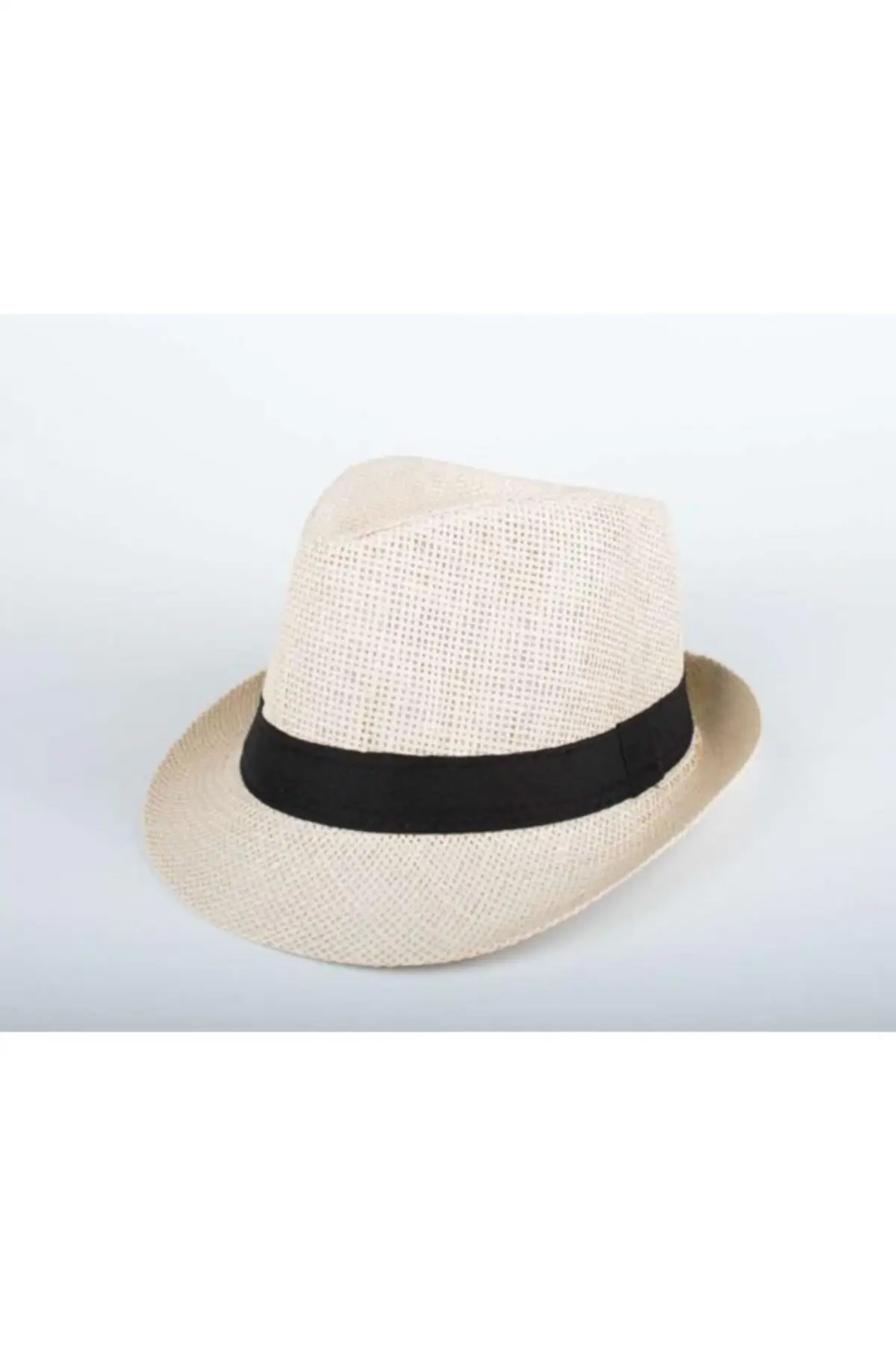 Straw, Unisex Fedora, Cream Color Hat 