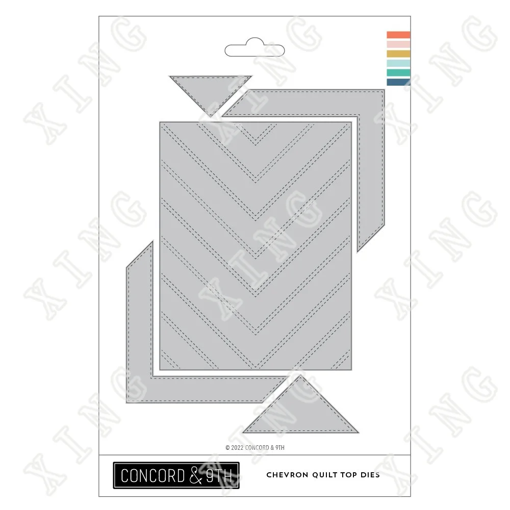 

Chevron Quilt Top 2022 New Metal Cutting Dies Scrapbook Diary Decoration Stencil Embossing Template Diy Greeting Card Handmade