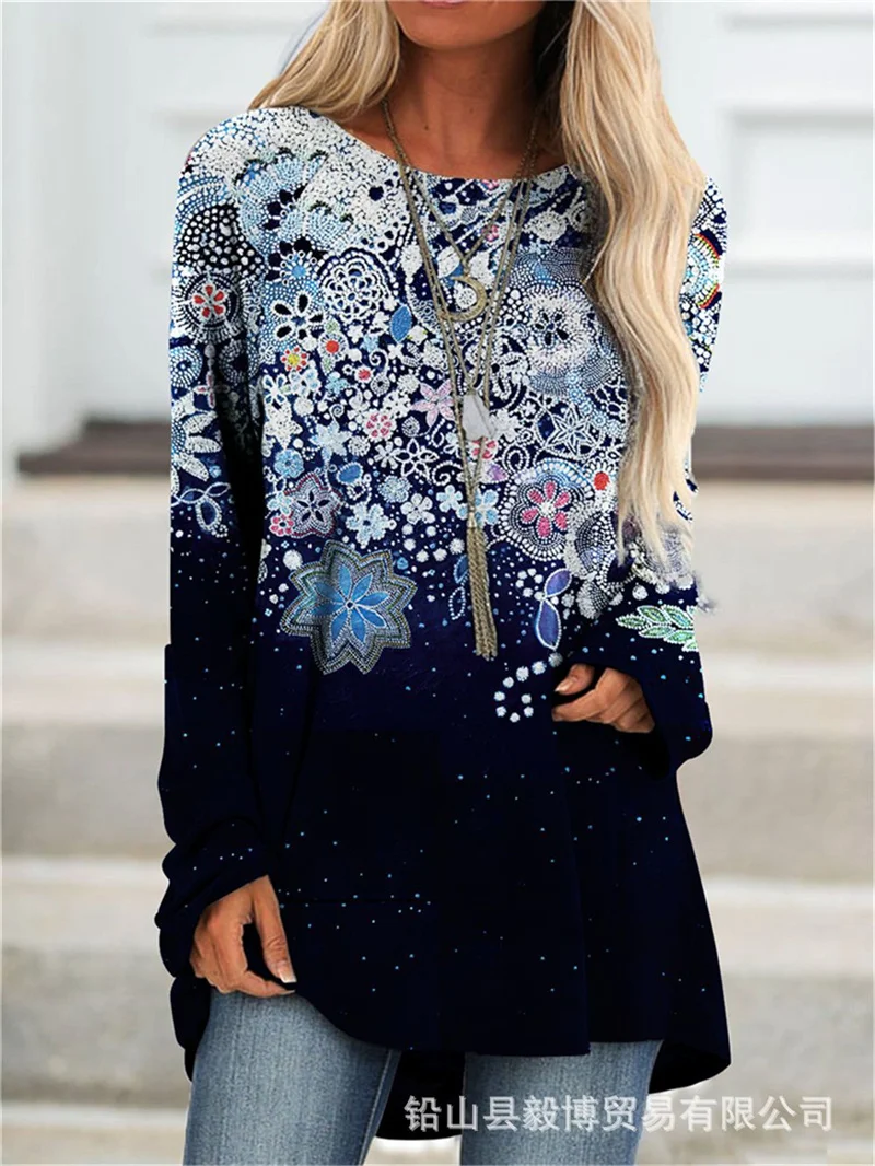 

Женская футболка в полоску, с длинным рукавом и круглым вырезом