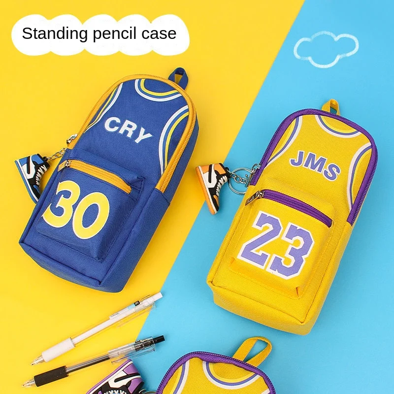 Case Basketball Pencil Bag Multifunctional Pencil Box For Student Boy School Stationery