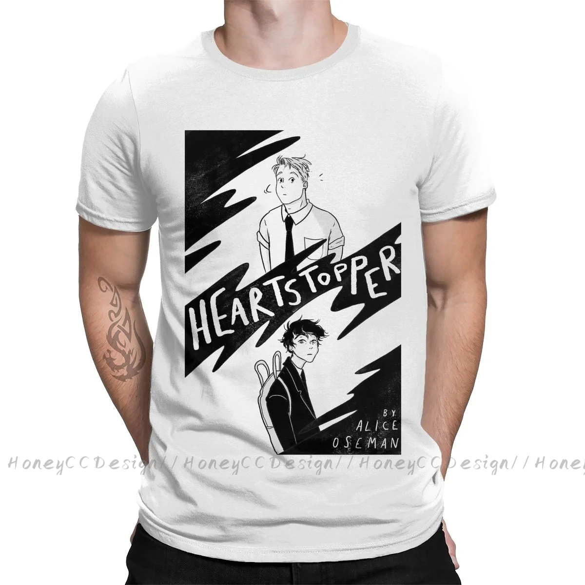 

Fashion Heartstopper Men Clothing Heartstopper T-Shirt Summer O Neck Shirt Short Sleeve Plus Size