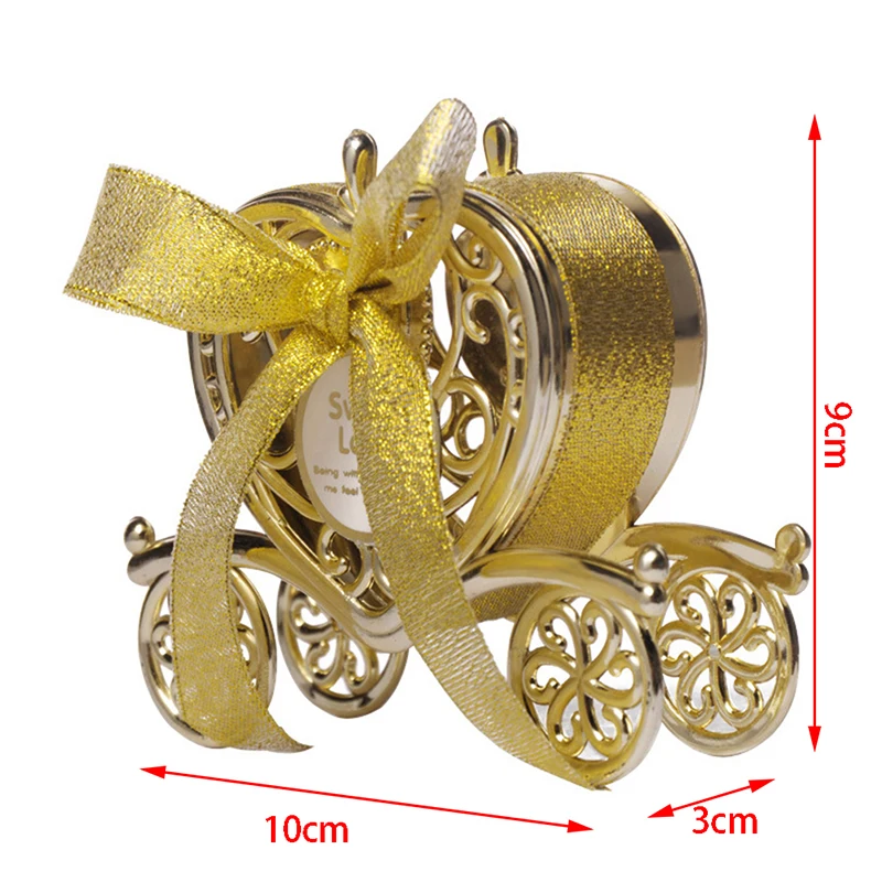 Серебряная золотая коробка для конфет сладкая конфетница хранения сокровищ