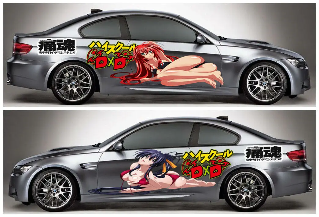 

Школьная виниловая наклейка DXD с изображением сексуальной девушки манги автомобиля двери