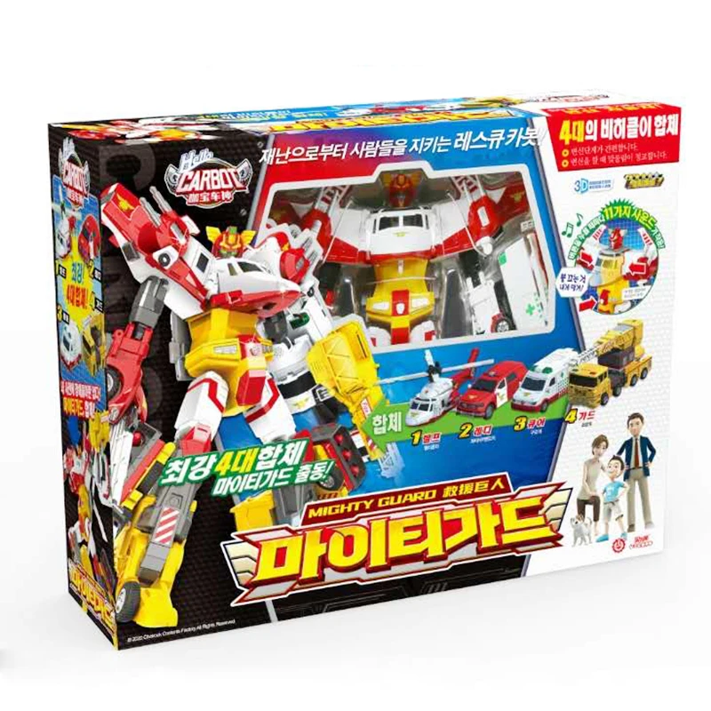 

Deformed Car Robot Transformation Rescue Giant Rider Korean Cartoon Anime Plastic Hello Carbot Toys Child Gift for Boy Souvenir